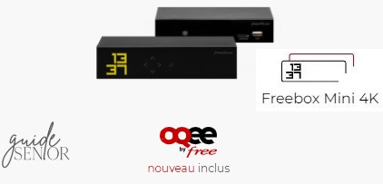 freebox mini 4k fibre optique oqee chaines tv