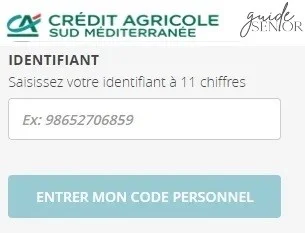 identifiant ca sudmed credit agricole identification11chiffres