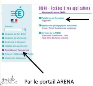 iProf Versailles messagerie et Arena
