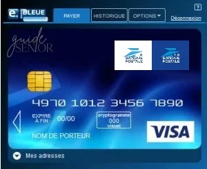 e-carte bleue la banque postale carte virtuelle